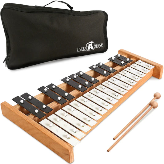 Glockenspiel Xylophone 27 Note Black & White Metal Keys