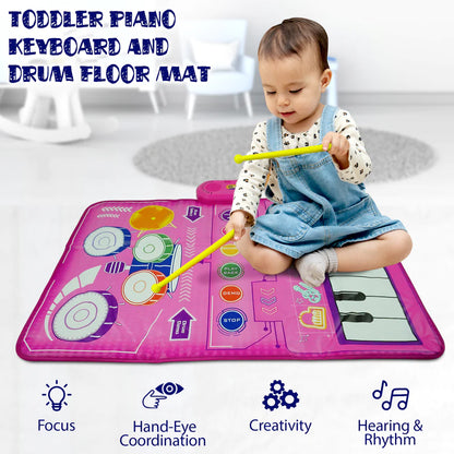 2 in 1 Musical Mat for Toddlers