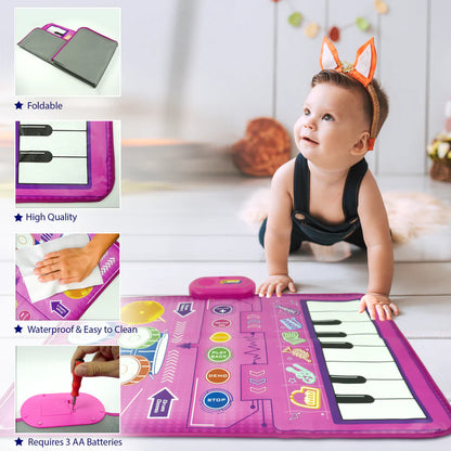 2 in 1 Musical Mat for Toddlers