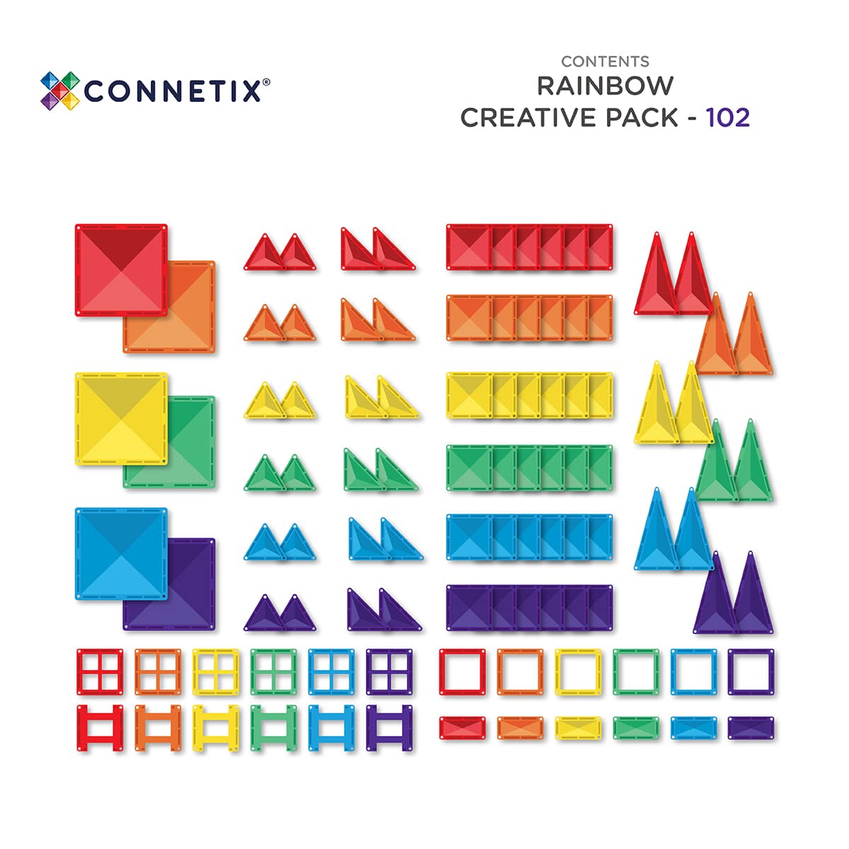 Rainbow Creative Pack 102 pc