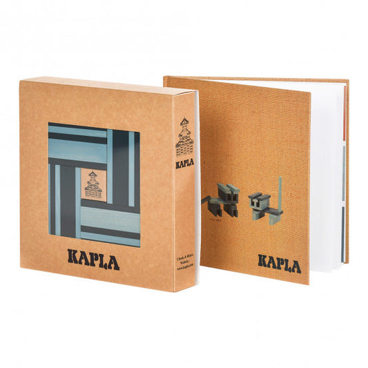 KAPLA Book and Colours (Dark & Light Blue)