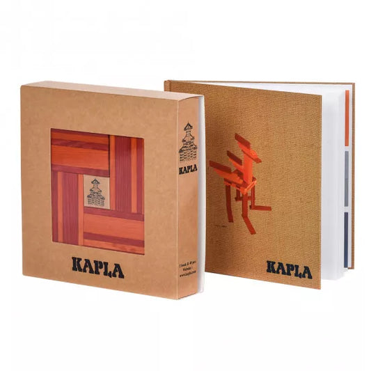 KAPLA Book and Colours (Orange & Red)